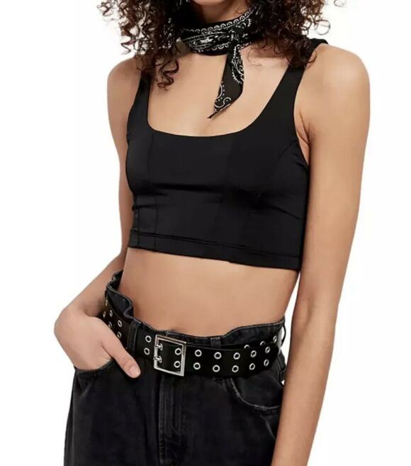 Free People Other - Free People Intimately X-Small Be Cool Brami Bra Long Crop Top Tank Cami Stretch
